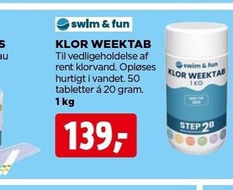 Klor weektab