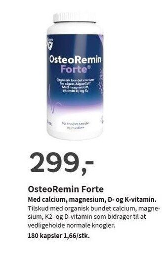 Helsam OsteoRemin Forte tilbud
