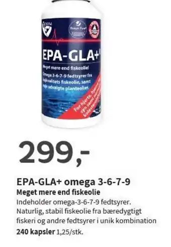 Helsam Epa-Gla+ Omega 3-6-7-9 Meget Mere End Fiskeolie tilbud