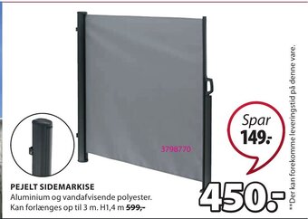 Pejelt Sidemarkise