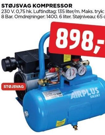 jem & fix Støjsvag Kompressor tilbud