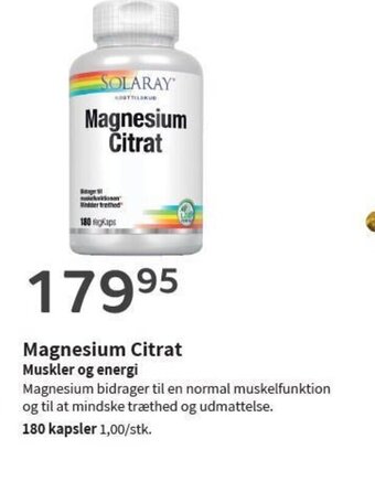 Helsam Magnesium Citrat tilbud