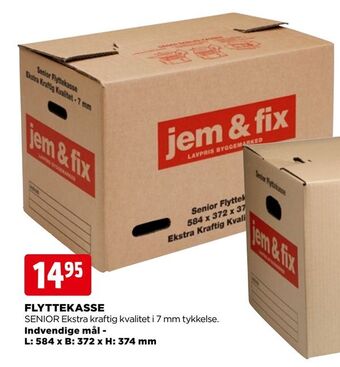 jem & fix Flyttekasse tilbud