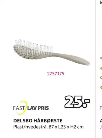 Fast Lav Pris Delsbo Hårbørste