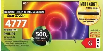 Philips 65" 4K Led TV 65PUS8106