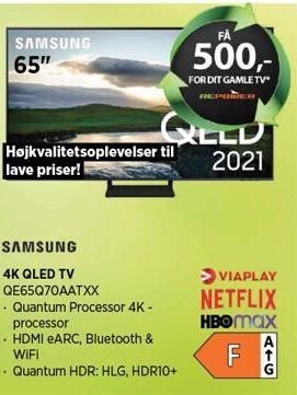 Power Samsung 65" 4K QLED TV tilbud