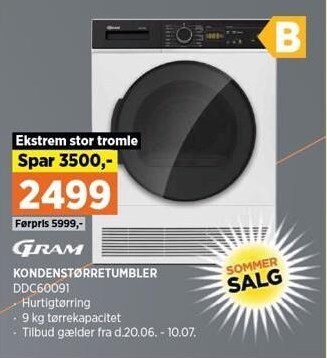 Power Kondenstørretumbler tilbud