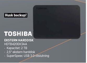 Power Ekstern harddisk tilbud