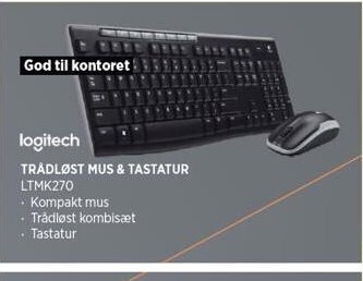 Power Trådløst mus & tastatur tilbud