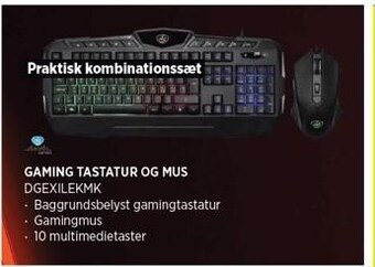 Power Gaming tastatur og mus tilbud