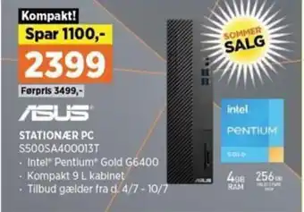 Power Asus Stationær PC S500SA400013T tilbud