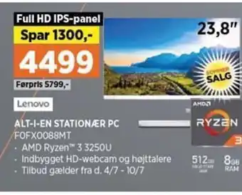 Power Lenovo Alt-1-En Stationær PC FOFX0088MT tilbud