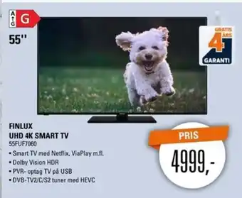 El-Salg Finlux UHD 4k Smart TV tilbud