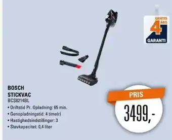 El-Salg Bosch Stickvac BCS8214Bl tilbud