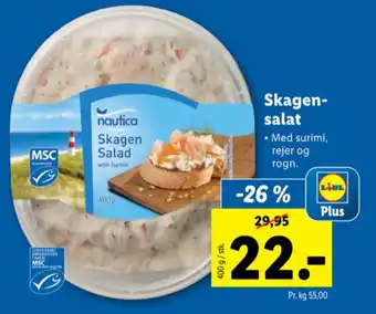 Lidl Nautica skagensalat tilbud