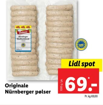 Lidl Dulano pølser tilbud