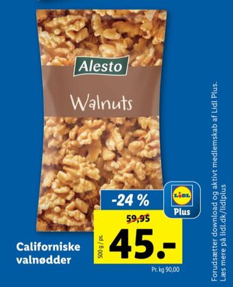 Lidl Alesto valnødder tilbud