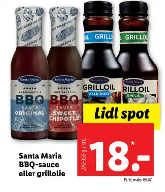 Lidl Santa maria sauce flydende tilbud