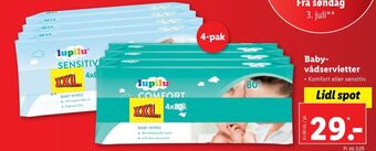 Lidl Lupilu vådservietter tilbud