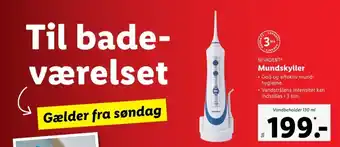 Lidl Nevadent mundskylleapparat tilbud