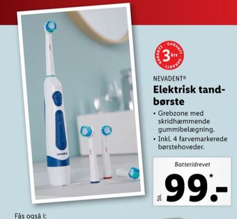 Lidl Nevadent eltandbørste tilbud