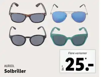Lidl Auriol solbriller tilbud