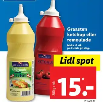 Lidl Graasten ketchup tilbud
