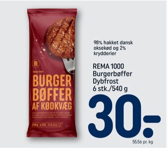 REMA 1000 Rema 1000 hakkebøffer tilbud