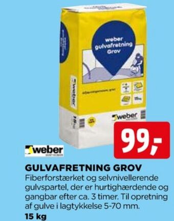 jem & fix Weber gulvspartelmasse tilbud