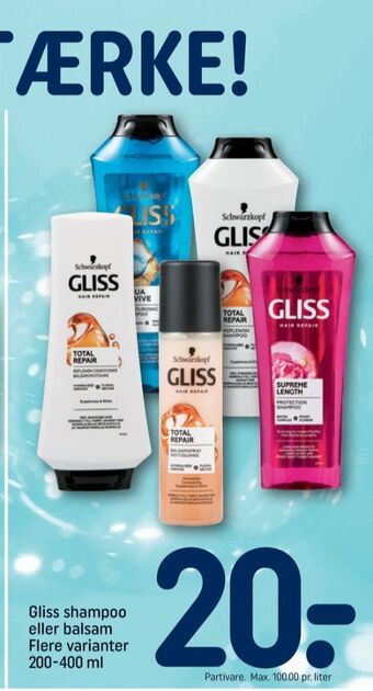 REMA 1000 Gliss shampoo tilbud