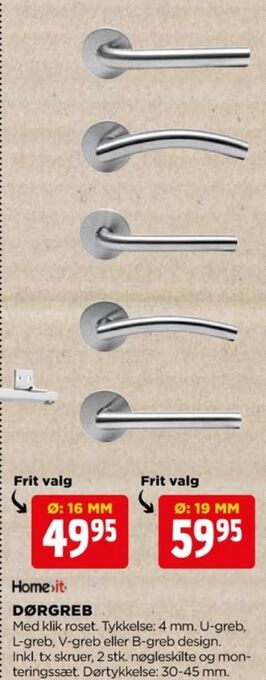 jem & fix Home it dørgreb tilbud