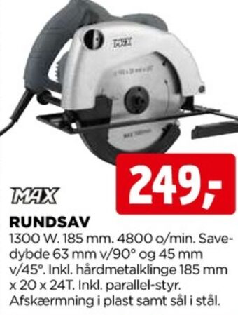 jem & fix Max rundsav tilbud