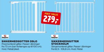 jem & fix Babydan sikkerhedsgitter tilbud