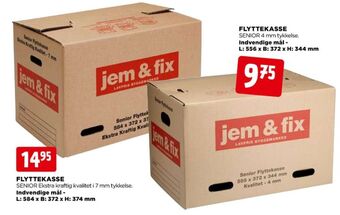 jem & fix Jem & fix flyttekasser tilbud