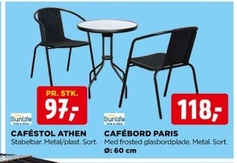 jem & fix Sunlife cafébord tilbud