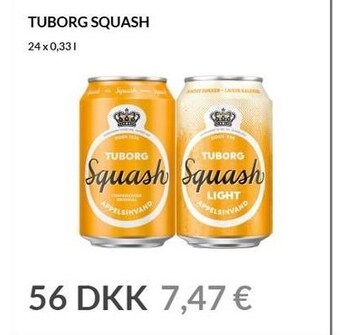 Nielsen's Discount Tuborg Squash tilbud