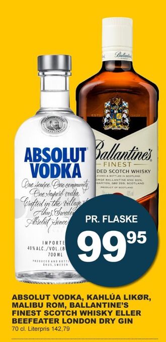 Let-Køb Absolut vodka tilbud