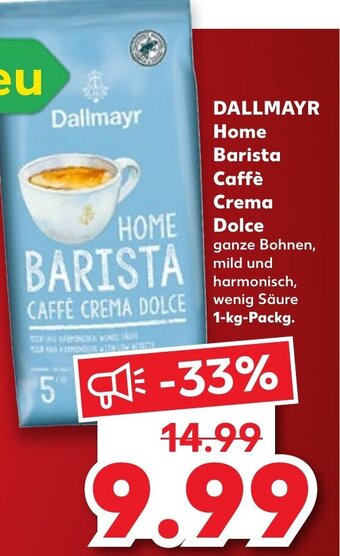 Kaufland Dallmayr Home Barista Caffè Crema Dolce tilbud