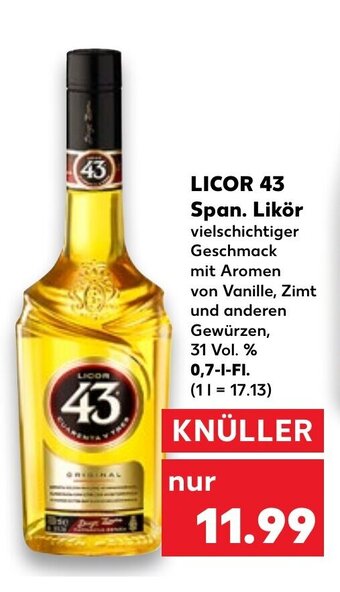 Kaufland Licor 43 Span Likör tilbud