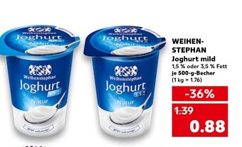 Kaufland DE Weihen Stephan Joghurt Mild tilbud