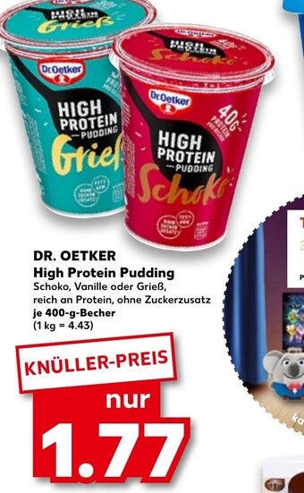 Kaufland Dr Oetker High Protein Pudding tilbud