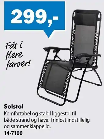 Biltema Solstol tilbud