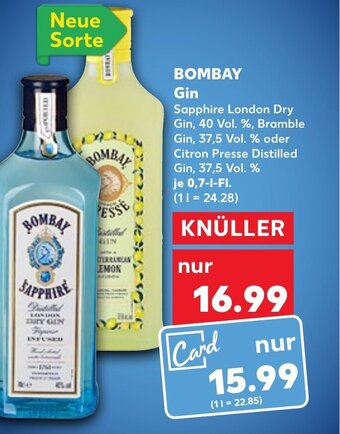 Kaufland DE BOMBAY gin tilbud