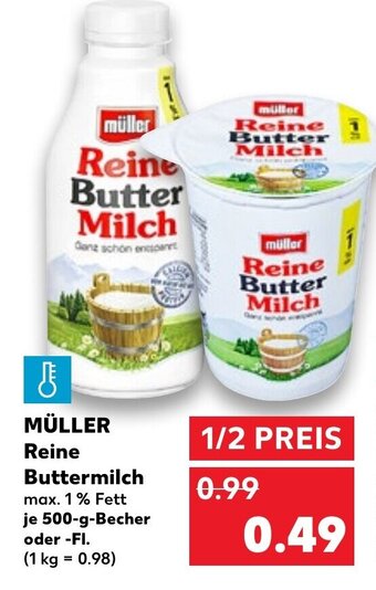 Kaufland DE MÜLLER reine buttermilch tilbud