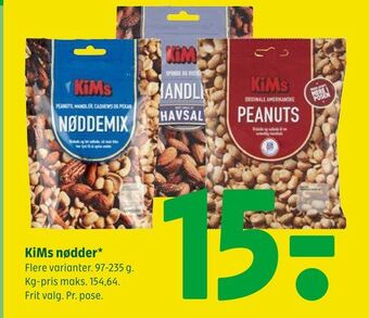Coop 365 KiMs nødder tilbud