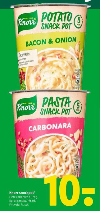 Coop 365 Knorr snackpot tilbud