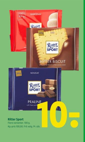 Coop 365 Ritter Sport tilbud