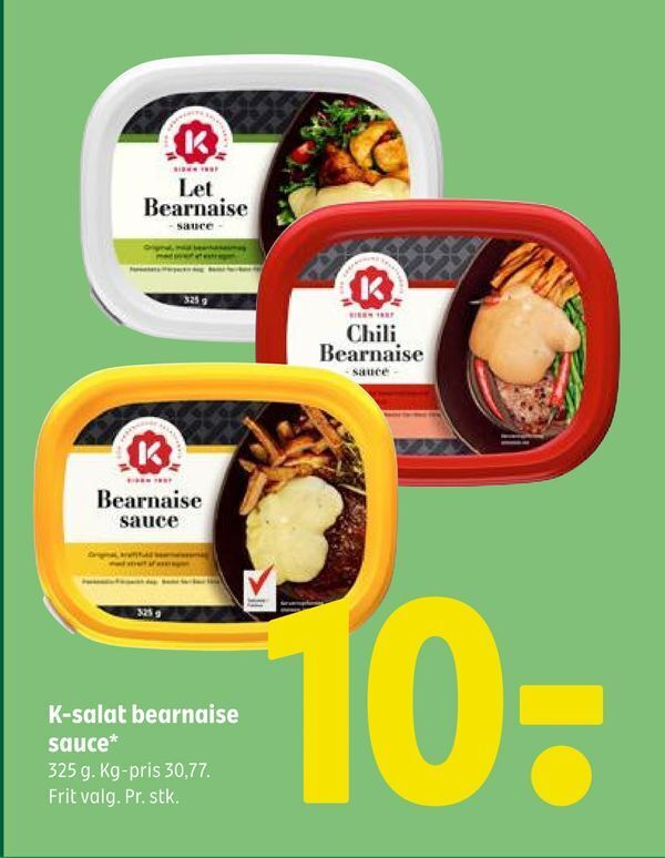 Ksalat bearnaise sauce tilbud hos Coop 365