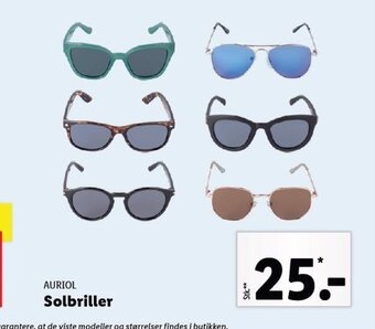 Lidl Auriol Solbriller tilbud