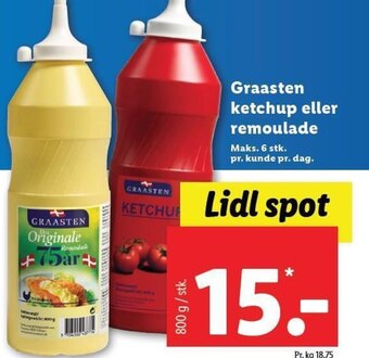Lidl Graasten Ketchup Eller Remoulade tilbud